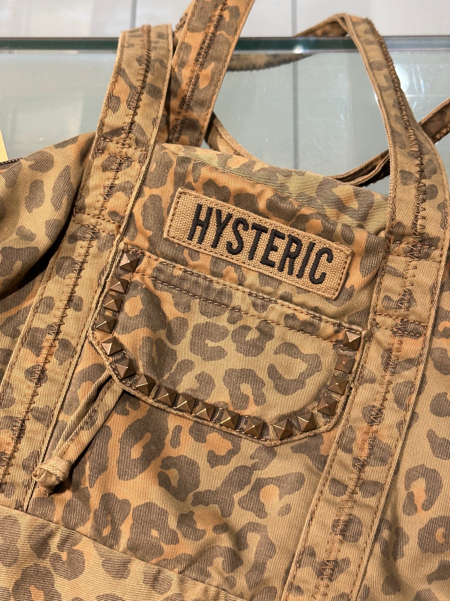 Hysteric Glamour Animal Print stud bag